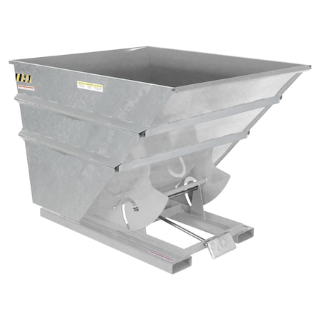 Vestil Heavy Duty Self-Dumping Hopper 1.5 Cubic Yard 6000 lb Galv D-150-HD-GAL